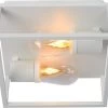 Lucide Carlyn Plafondlamp Badkamer Wit IP54 - 2x E14 Socket