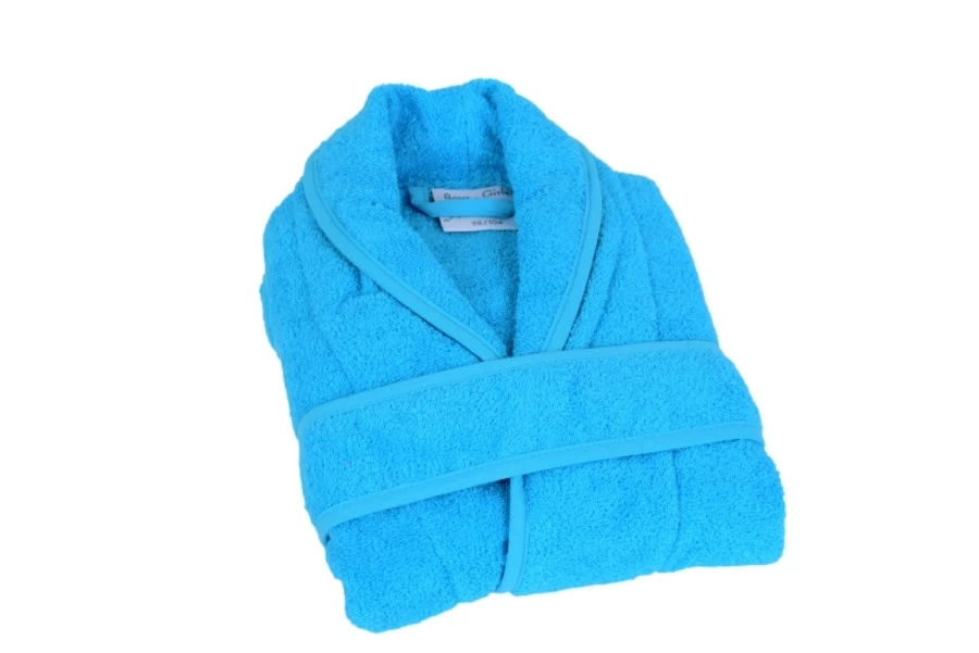 Clarysse Badjas Uni Cole Sjaal Maat 110/116 Aqua - Afbeelding 2