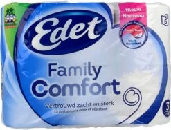 Edet Toiletpapier Family Comfort Decor 3-laag - 6 Rol
