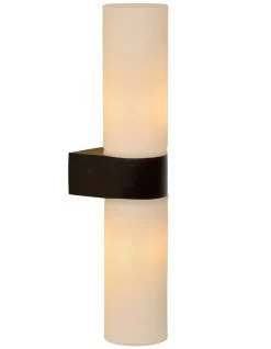 Lucide Jesse Wandlamp Badkamer Zwart G9 Led Lamp - IP44 - Up And Down