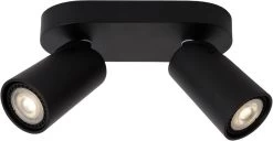 Lucide XYRUS Plafondspot Zwart 2x5w GU10