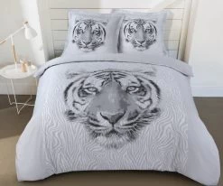 Vision Dekbedovertrek Tiger Taupe 140x220 Cm Flanel