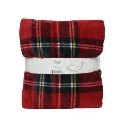 Plaid Flanel 150x200 Cm Rood Geruit