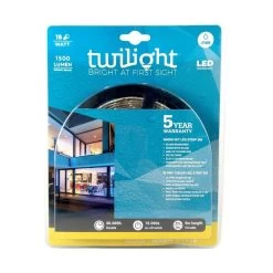 Twilight Ledstrip 5m IP65 3000K Warm Wit 18W - 1500 Lumen