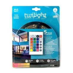Twilight Ledstrip 5m IP65 RGB 24W - 1500 Lumen