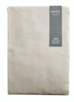 Casilin Hoeslaken Beige 180x200 Cm Katoen Percale