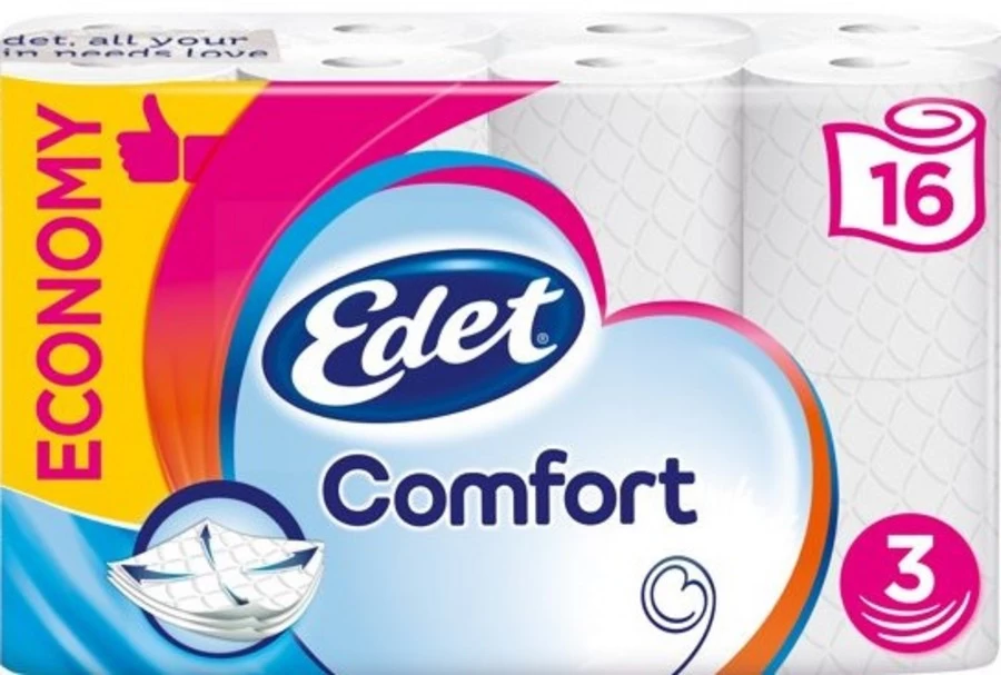 Edet Toiletpapier Family Comfort Decor 3-lagig 16 Rol