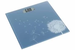 Cosy&Trendy Personenweegschaal Blauw Tot 180 Kg - 28.5x28.5x2 Cm - Glas