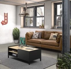 Salontafel Amsterdam - 106X42X60 Zwart