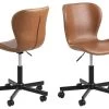 Stoel Pu Brandy / Black - Bureauvoet