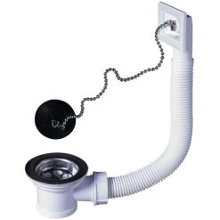 Wirquin Afvoerplug D50mm Voor Wastafel Met Overloop En Ketting