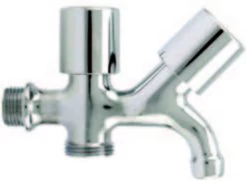 Duplex Kraan Met Uitloop 1/2-3/4 Wasmachine