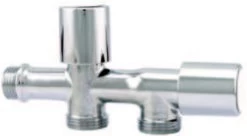 Duplex Kraan 1/2-3/4-3/4 Voor 2 Machines