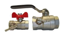 Bolkraan Totale Doorlaat 1/2FF + Purgeur Assorti Handvaten 'T' Of 'L'