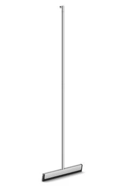 ZACK Vloerwisser Douche Yemo Glanzend RVS - 35x125 Cm - Met Wandhouder