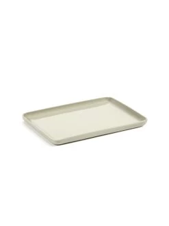 Serax Schaal Rechthoekig Cose M Beige 19.2x16.2x1.2 Cm By Bertrand Lejoly