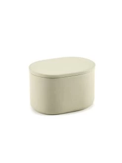 Serax Pot Ovaal Cose L Met Deksel Beige 10.2x7x6.5 Cm By Bertrand Lejoly