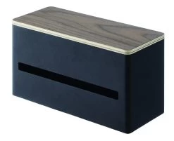 Yamazaki Tissue Box Rin Brown Dubbelzijdig - 26x11x14 Cm