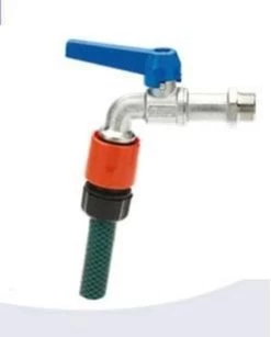 Dubbel Dienst Bolkraan Eko-Matic 1/2 Handvat 'L'