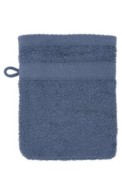 Tiseco Home Studio Washand Riva 15x21 Cm 28 G Blue Stone - 2 Stuks