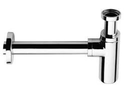 Flessifon Design Messing Verchroomd 5/4Fx32 Mm - Met Afvoerbuis En Rozet