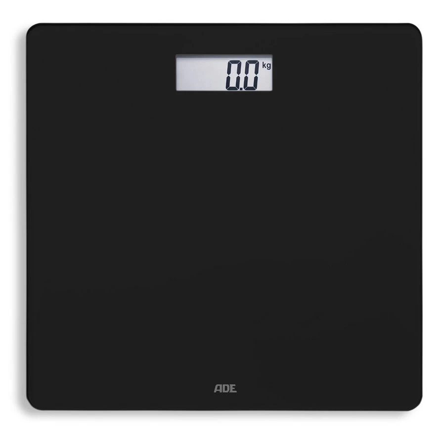 Ade Personenweegschaal Digitaal Amina 30x30 Cm - Tot 180 Kg - Zwart