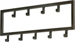 KAPSTOK INDUSTRIAL 9 HAKEN ZILVER