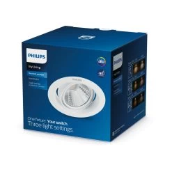 Philips Pomeron Sceneswitch Inbouwspot Wit - 7W - 2700K