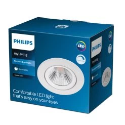Philips Sparkle Reflector Inbouwspot Nickel - 5,5W - 2700K