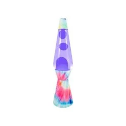 Fisura Lava Lamp Bullet Tie Dye 40 Cm Met Paarse Lava