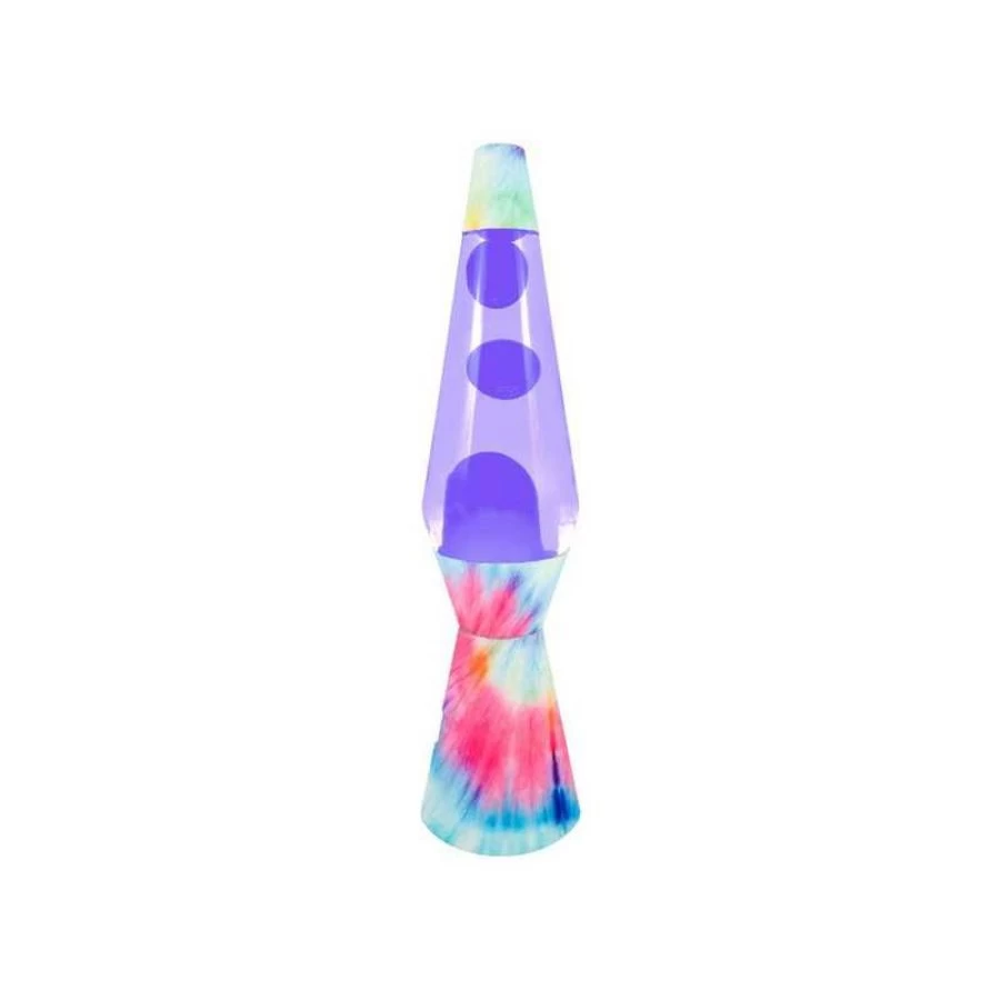 Fisura Lava Lamp Bullet Tie Dye 40 Cm Met Paarse Lava