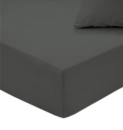 Carlina Hoeslaken Flanel Antraciet 90x200 Cm Flanel