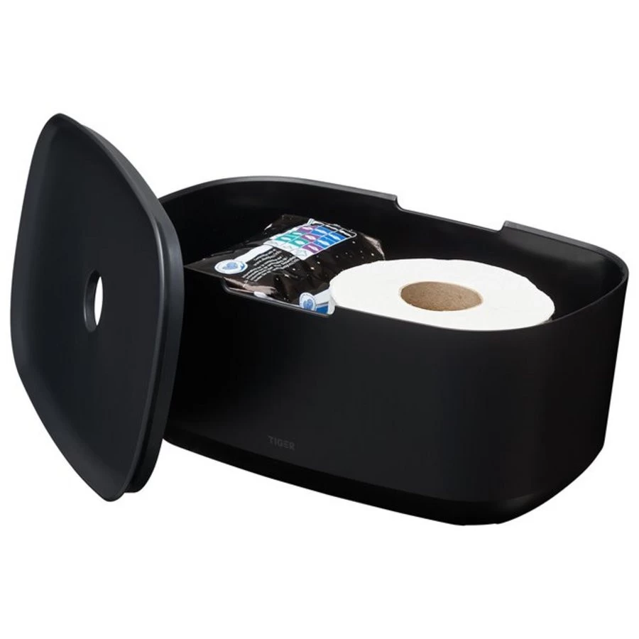 Tiger Tess Opbergbox Met Deksel Zwart - Afbeelding 3