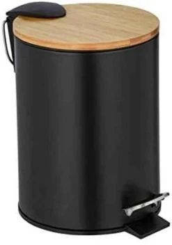 Wenko Tortona Afvalemmer 3 L Mat Zwart
