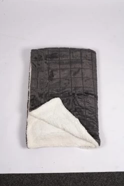 Plaid Carre Antraciet 150x200 Cm