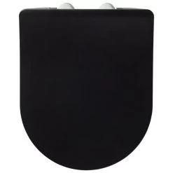 Tiger Tune WC-Bril Slow Close Zwart / RVS Geborsteld