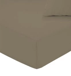 Carlina Hoeslaken Flanel Taupe 160x200 Cm Flanel