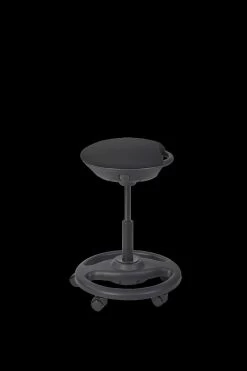 Ergonomische Oprolstoel Zwart 57-74 Cm - Dia 43 Cm