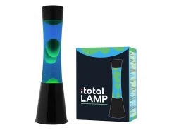 I-Total Lava Lamp Zwart Blauw-Groen - 40x11 Cm