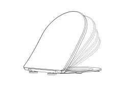 Allibert Ades Mat Zwart WC-Bril Softclose