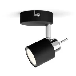 Philips Meranti Opbouwspot Zwart Enkel