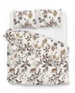 Zo!Home Dekbedovertrek Linsey Eekhoorn 240x220 Cm Flanel Naturel