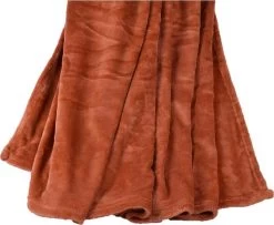 Plaid Grand Luxe Microfibre Cognac 130x160 Cm 280g|m2