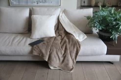 Plaid Grand Luxe Microfibre Mouton 130x180 Cm 460 G|m2 Taupe