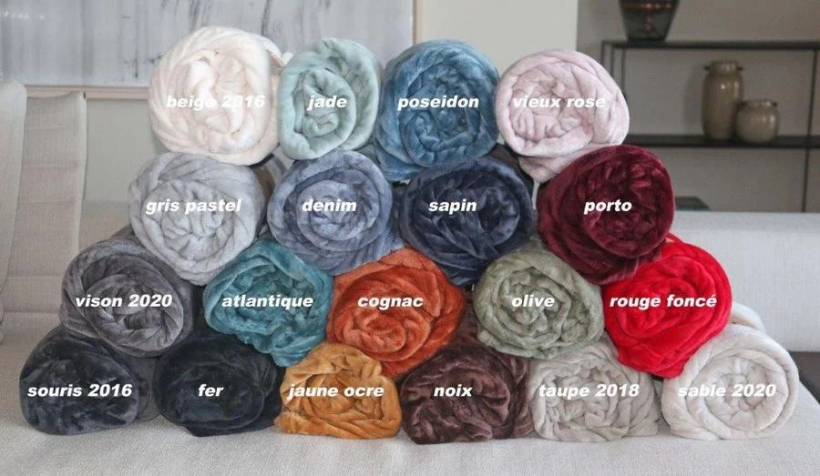 Plaid Grand Luxe Microfibre Souris 150x200 Cm 280g|m2 - Afbeelding 2