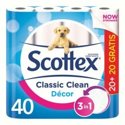 Scottex Toiletpapier Decor 32+8 Rol Gratis