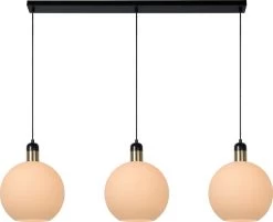 Lucide Julius Hanglamp Opaal 3xE27 Socket - 105x28 Cm
