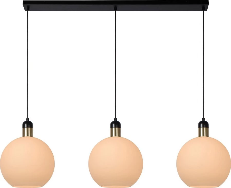 Lucide Julius Hanglamp Opaal 3xE27 Socket - 105x28 Cm