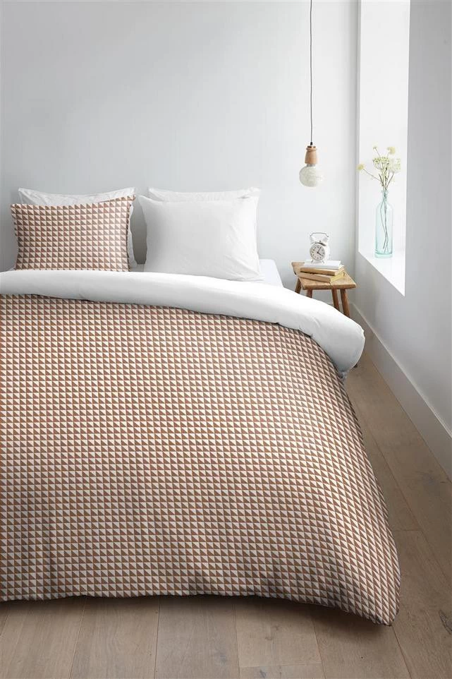 Ambiante Dekbedovertrek Faas Terra 140x220 Cm Katoen