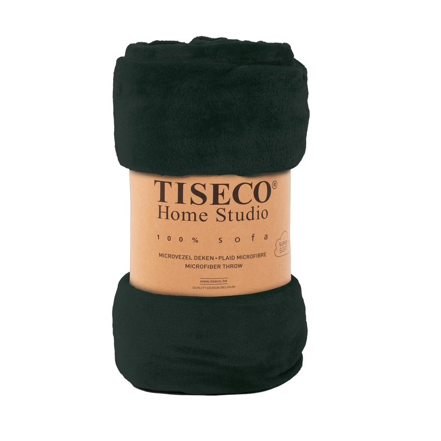 Tiseco Home Studio Plaid Cosy 130x160 Cm Zwart
